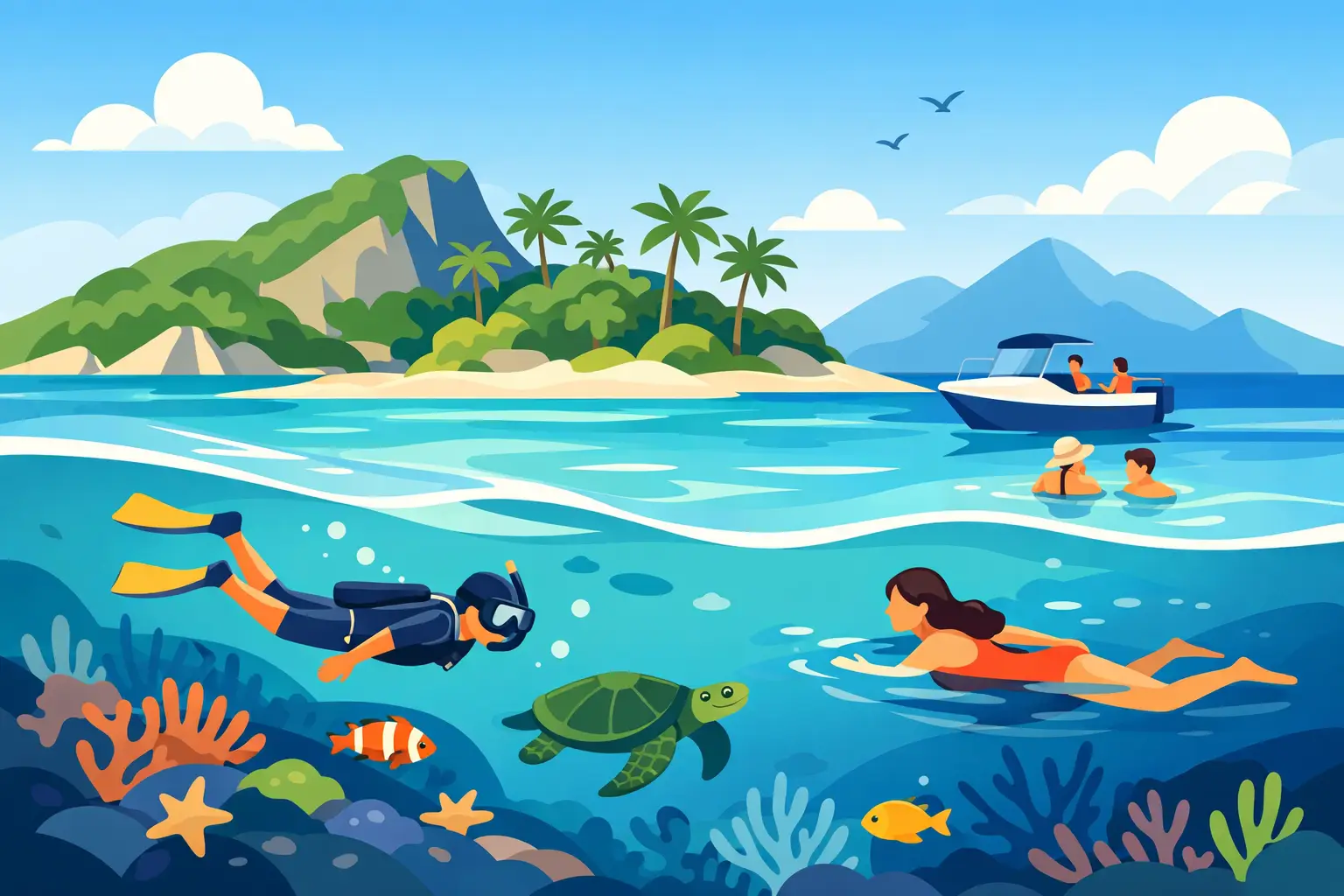 Best Snorkelling and Swimming at Master Island