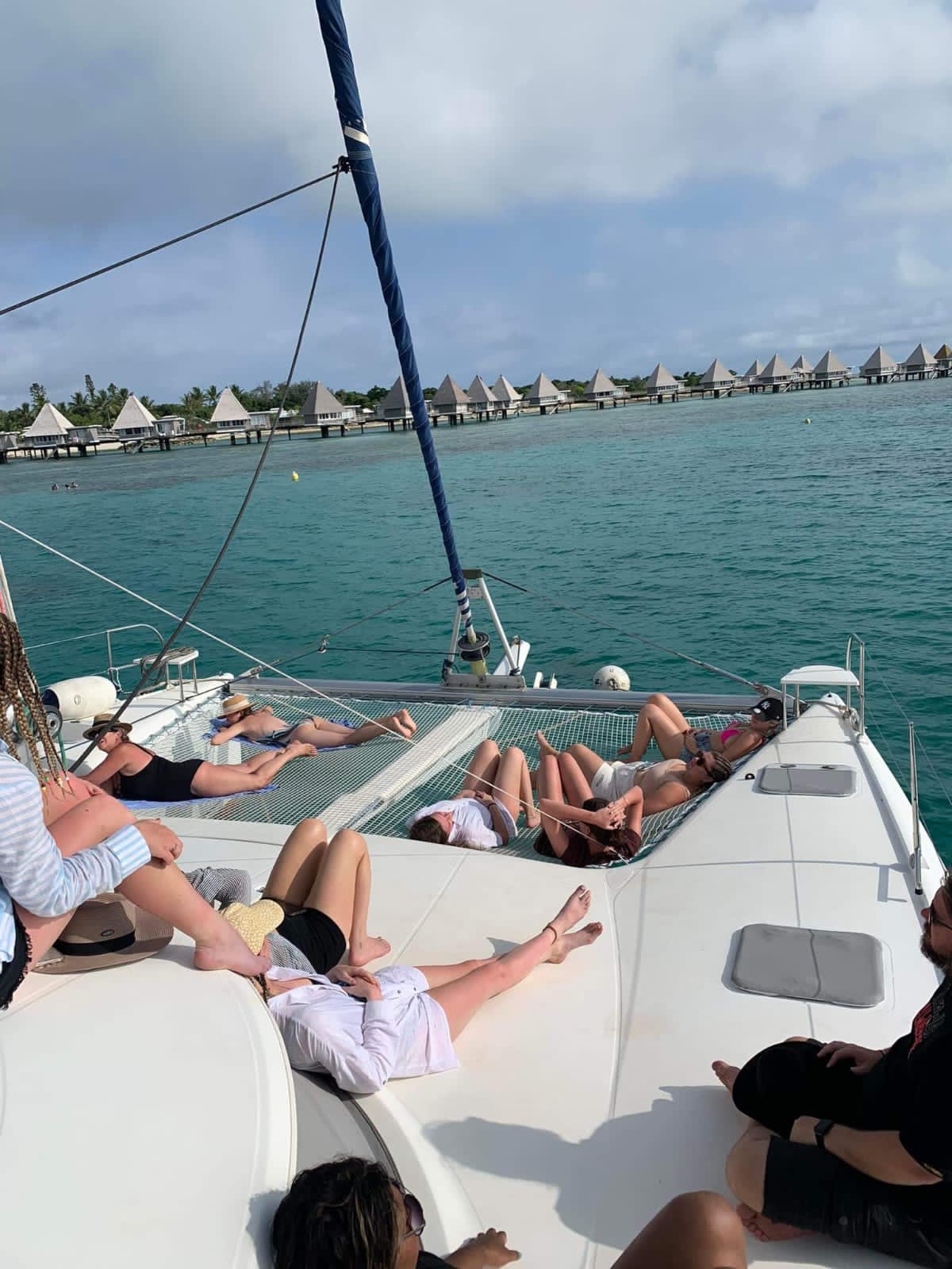 Master island with catamaran