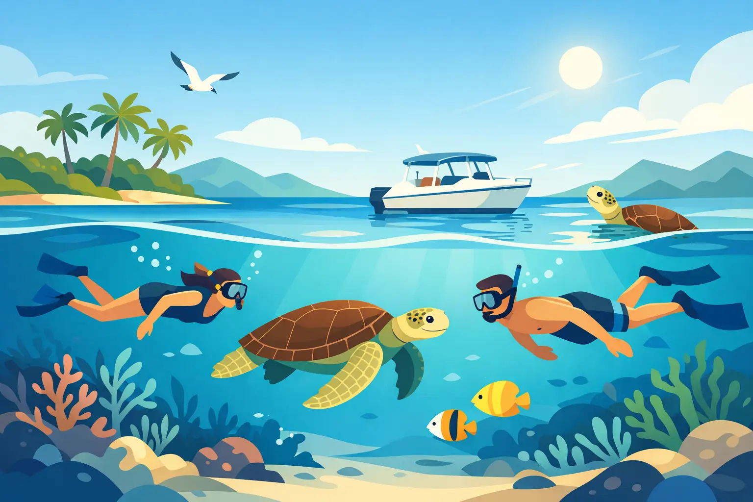 Half Day Turtle Outing Example in Noumea