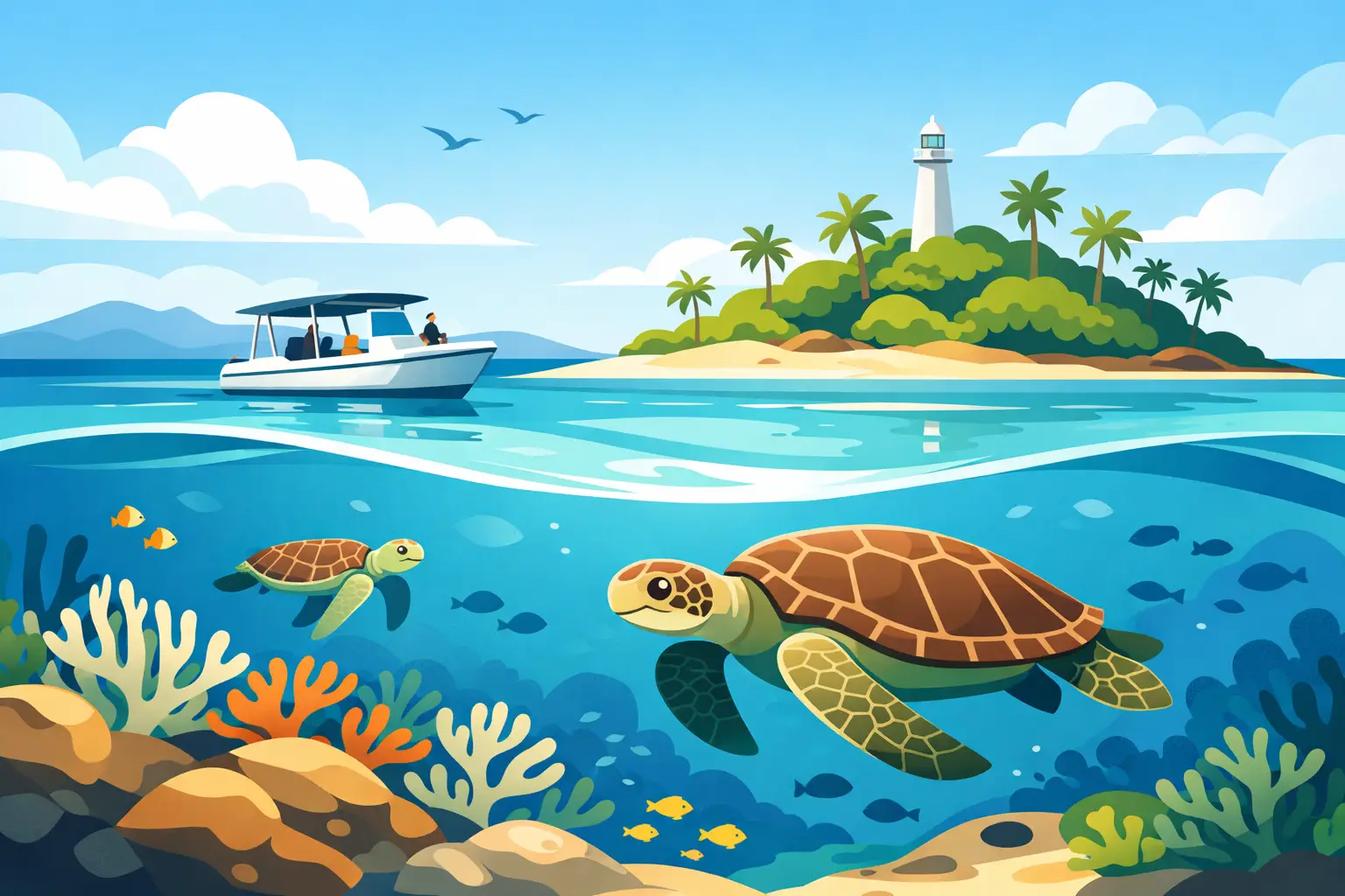 Half Day Turtle Tour to Signal Island Noumea