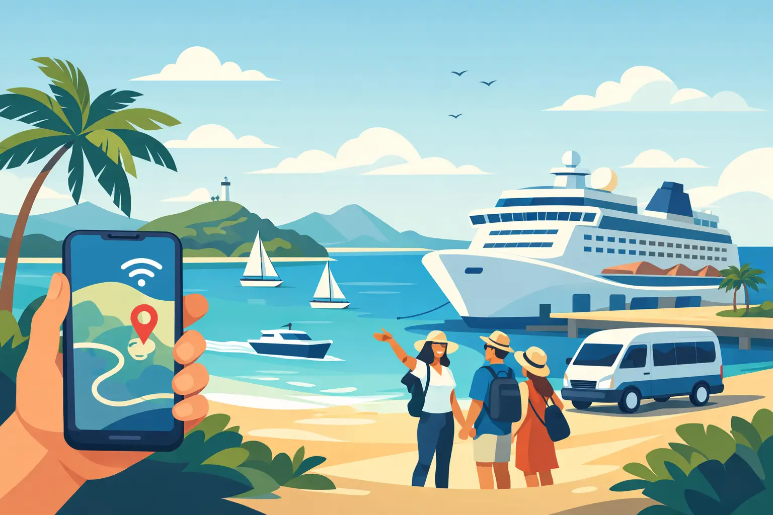Signal With NoumeaIslandTours for a Great Port Day