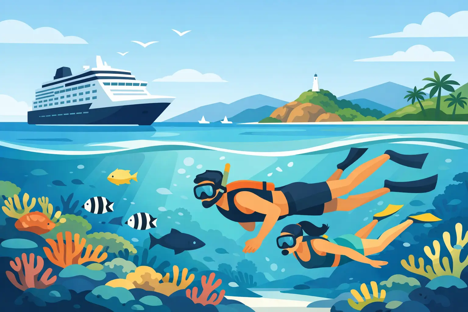 Can Cruise Guests Snorkel Nearby in Noumea?