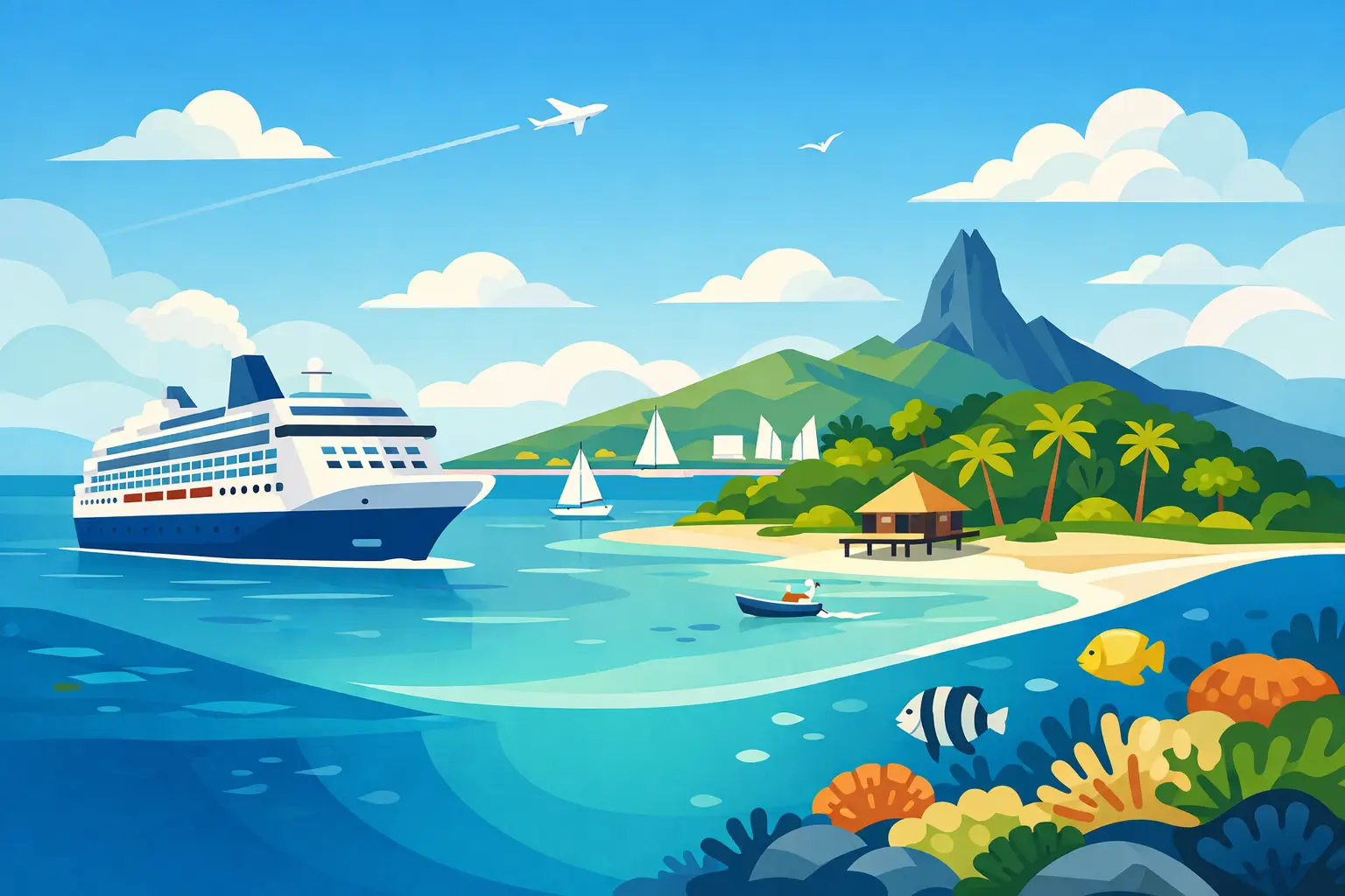 Cruise Passenger Island Itinerary for Noumea