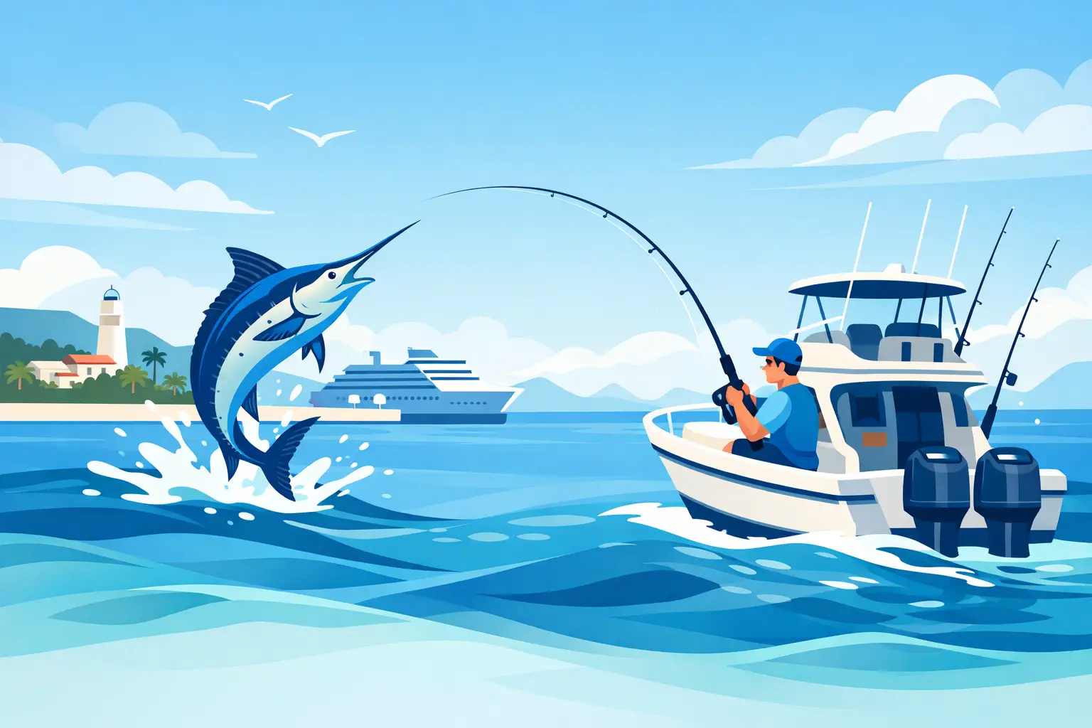 Noumea Big Game Fishing for Your Port Day