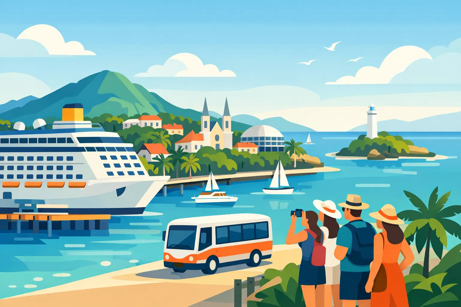 Noumea City Sightseeing Tour for Cruise Visitors