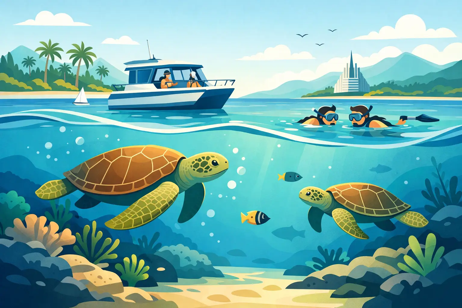 Turtle Tours With NoumeaIslandstours in Noumea