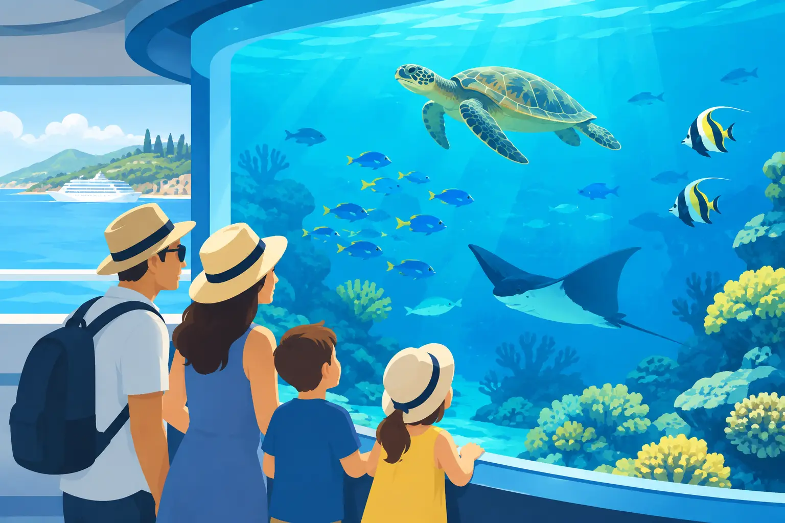 Noumea Aquarium Tour for Easy Cruise Day Fun
