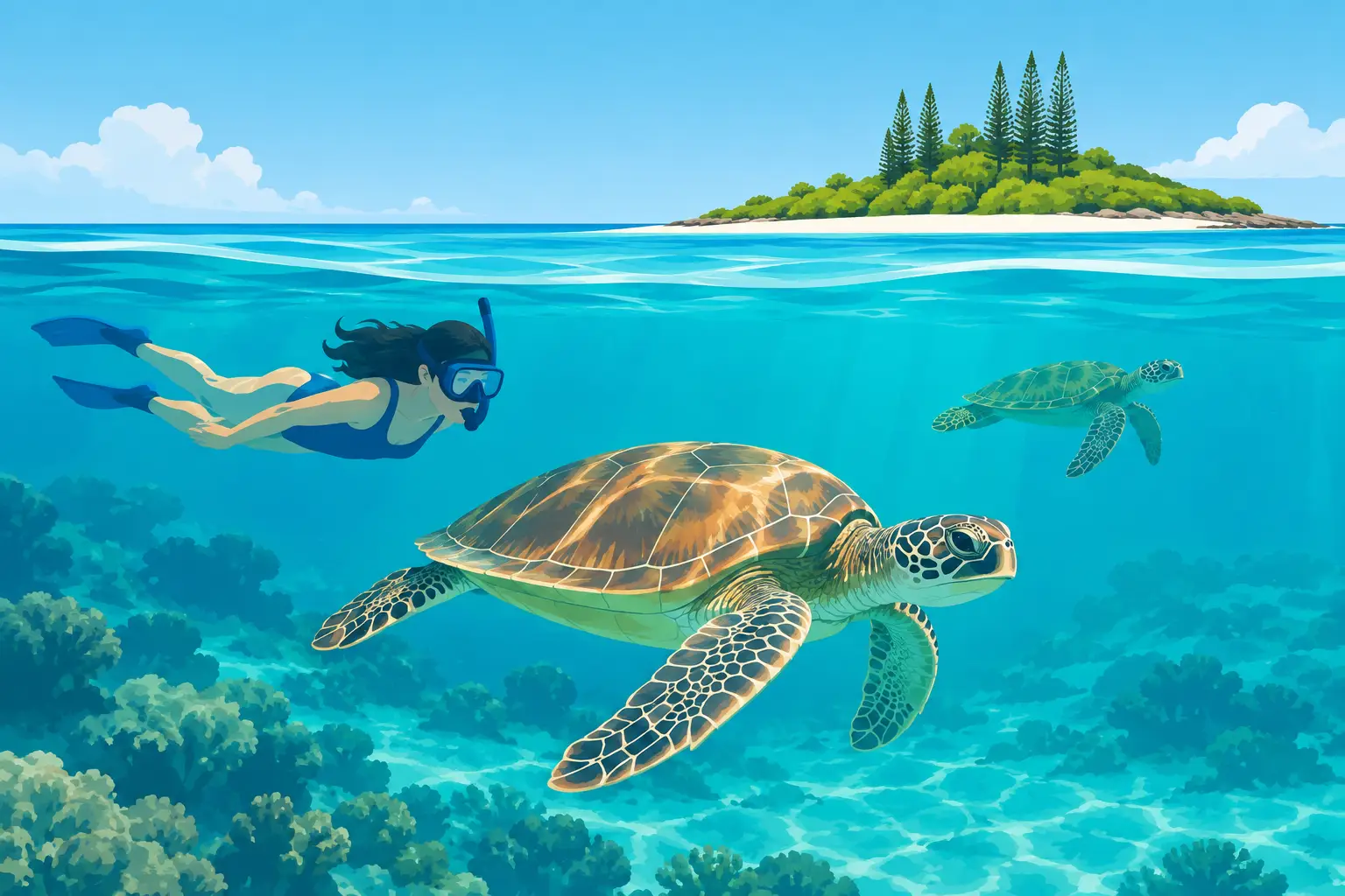 Swim With Turtles at Signal Island With Noumea Islandstours